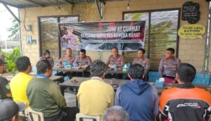 Jumat Curhat, Kapolres Bangka Barat Dengarkan Keluhan bersama Para Ojek
