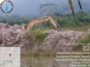 Aktivitas Tambang Ilegal Gunakan Dua Alat Berat Ditemukan di Desa Trak Simpang Katis