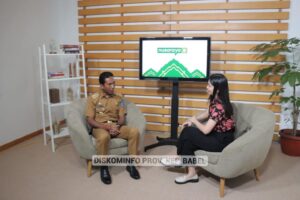 Taping Program Nusaraya, Pj Gubernur Suganda Promosikan Potensi Bangka Belitung