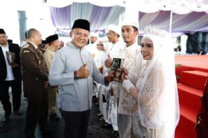 Ketua DPRD Provinsi Kep. Babel Apresiasi Nikah Masal Yang Di Gelar Oleh Kejati Kep. Babel