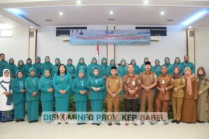 Pj Ketua TP PKK Maya Suganda Apresiasi Berbagai Kegiatan Peringatan HKG PKK ke- 51 Kab. Bangka