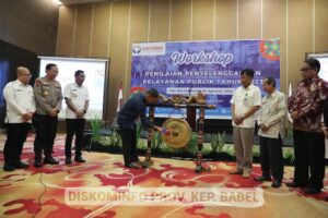 Pj Gubernur Suganda Hadiri Workshop Penilaian Penyelenggaraan Pelayanan Publik Tahun 2023