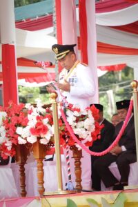 Peringatan HUT RI Ke-78 Di Kota Beribu Senyuman, Wako Molen : Ayo Kita Bangun Bangsa Ini Dari Pangkalpinang