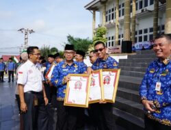Sejumlah OPD di Pemkot Pangkalpinang Dapat Penghargaan Inovasi Daerah pada upacara Hari Korpri ke-52