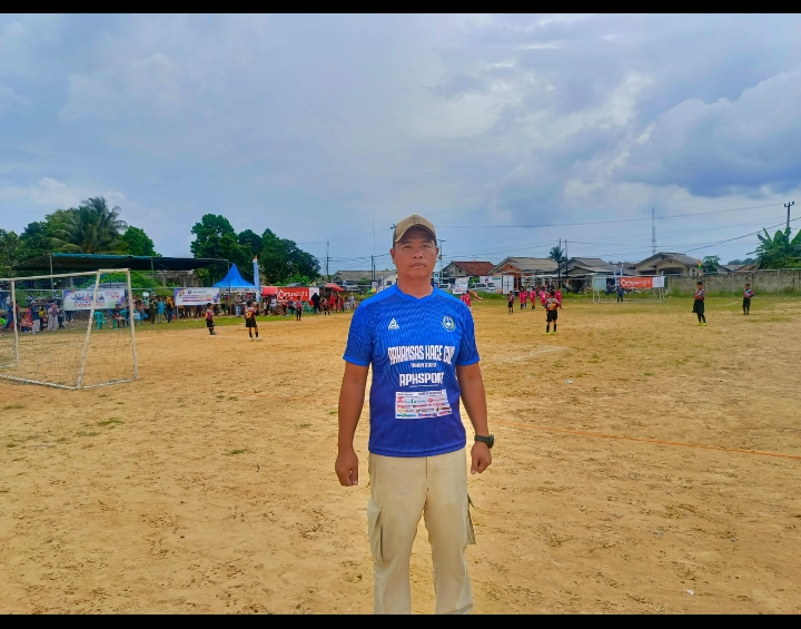 Caption: Ketua Panitia Pelaksana Turnamen Sepakbola U-12 Arkansas Kace Cup 2023. (foto: babelterkini.com)