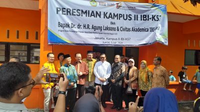 Anggota Wantimpres Resmikan Kampus-II IBI K-57 Di Grogol Petamburan Jakarta Barat