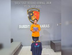 Sempat Kabur ke Jakarta, Mantan Karyawan Resto Mie Pangkalpinang Diamankan Polda Babel Usai Gasak Uang Puluhan Juta