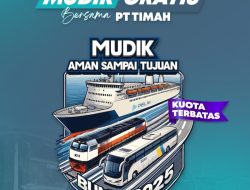 Mudik Gratis Bersama PT Timah Fasilitasi Ratusan Warga yang Ingin Pulang ke Bangka, Belitung dan Tanjung Balai Karimun