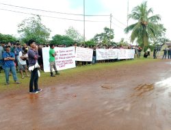 Ratusan Petani Pelepak Pute Gelar Aksi Damai, Desak PT Rebinmas Jaya Segera Bangun Kebun Plasma