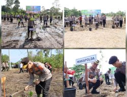 Polda Babel Kembali Gencarkan Program Ketahanan Bumi Serumpun Sebalai, Tanami 3.500 Bibit Dilahan 18 Hektare