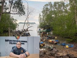 Baru Jabat, Kasat Reskrim Belitung Grebek Tambang Ilegal di Kawasan Hutan Lindung