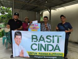 Bantu Poskamling, Warga Bukit Merapin Ucap Terima Kasih kepada Basit Cinda