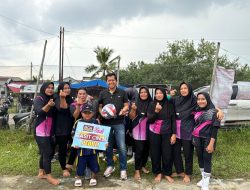 Terima Bantuan dari Basit Cinda, Ibu-ibu Rusunawa Makin Semangat Bermain Voli