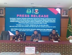 Kejati Babel Resmi Tetapkan 4 Tersangka Dugaan Kasus Proyek Rutin di Satker OP BWS, 8 Perusahaan Ikut Terima Fee Proyek